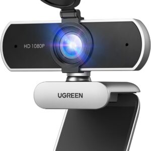 Cámara Web Ugreen Usb 1080p 30fps Con Micrófonos Plug & Play