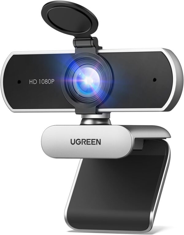 Cámara Web Ugreen Usb 1080p 30fps Con Micrófonos Plug & Play